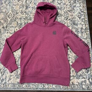 Carhartt Women's Relaxed Fit Hoodie- M (8/10)- Magenta